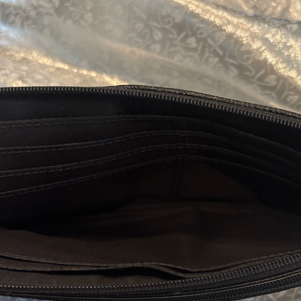 Coach Signature Black and Gray Wristlet Clutch - Picture 2 of 4